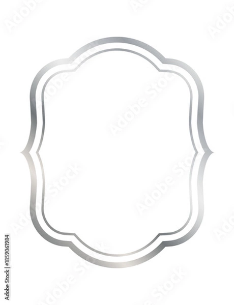 Obraz シルバーのシンプルフレーム