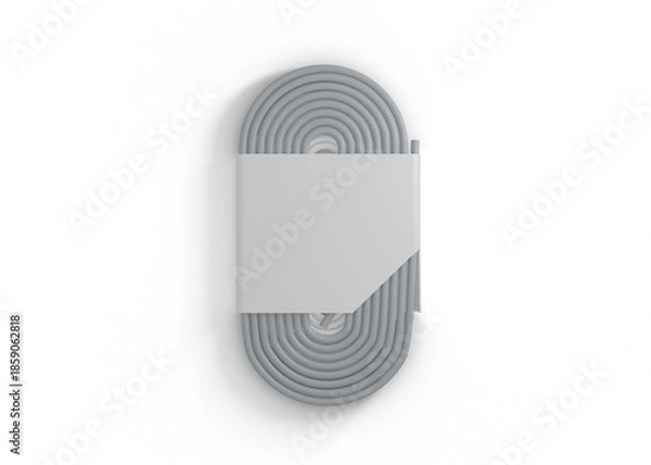 Fototapeta Retail Cable Wrap Packaging Mockup