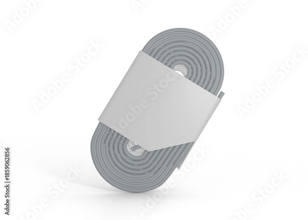 Fototapeta Cable Sleeve Label Mockup