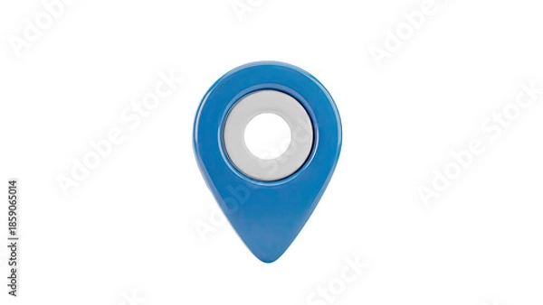 Obraz Blue GPS Map Pin Icon