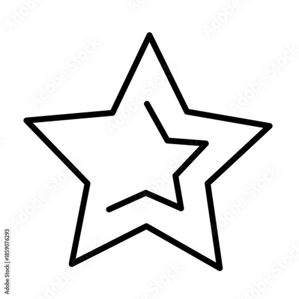 Obraz Star vector icon