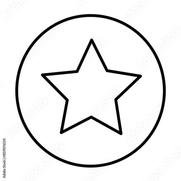 Obraz Star vector icon