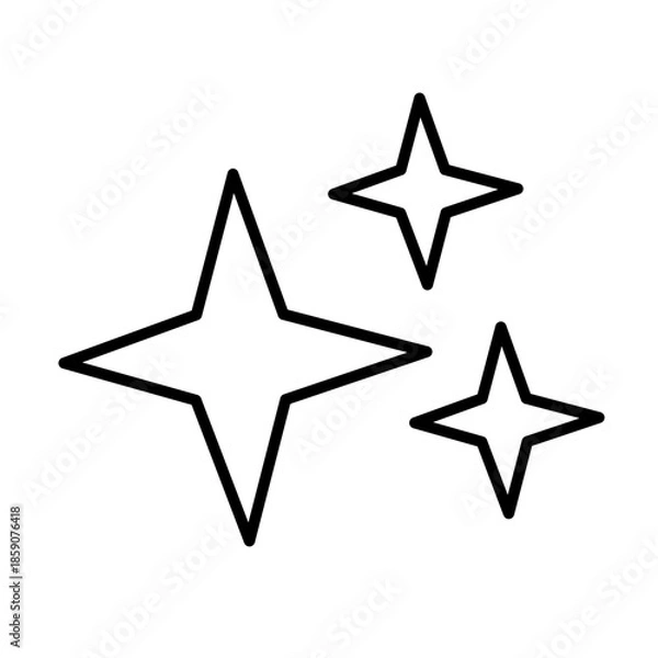 Obraz Star vector icon