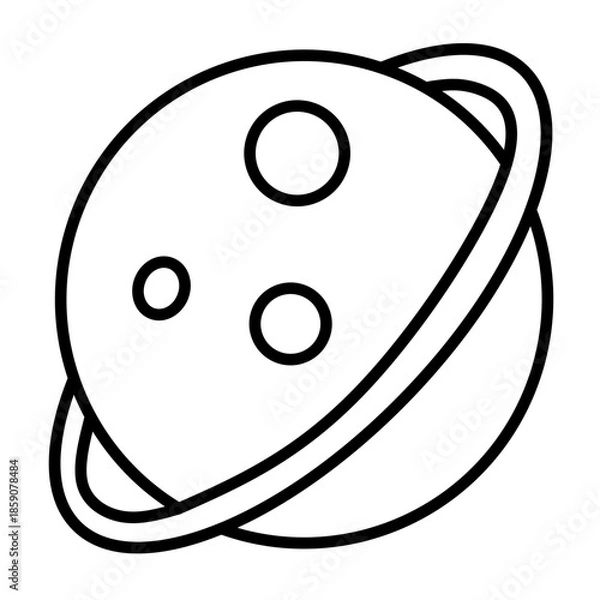 Obraz planet vector icon