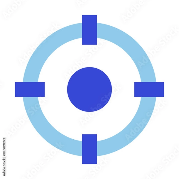 Obraz business bluetone icon set