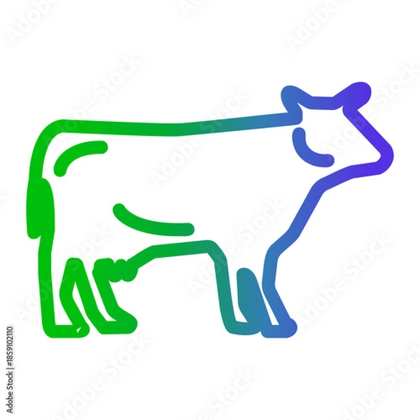 Obraz cow icon