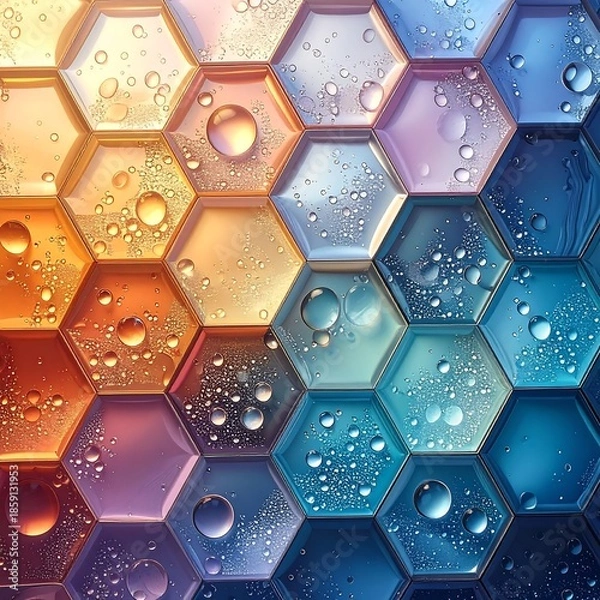 Fototapeta abstract hexagon background
