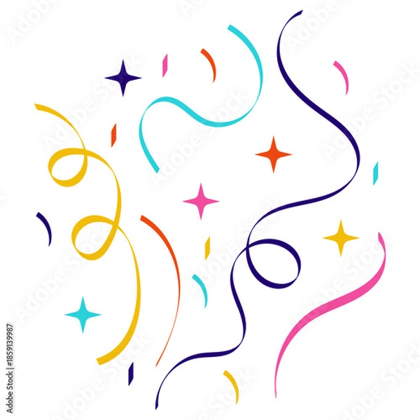 Obraz Confetti With Sparkle