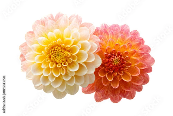 Obraz Close-up of Two Dahlia Flowers