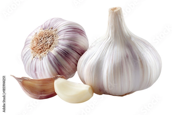 Obraz Fresh Garlic Bulbs and Cloves