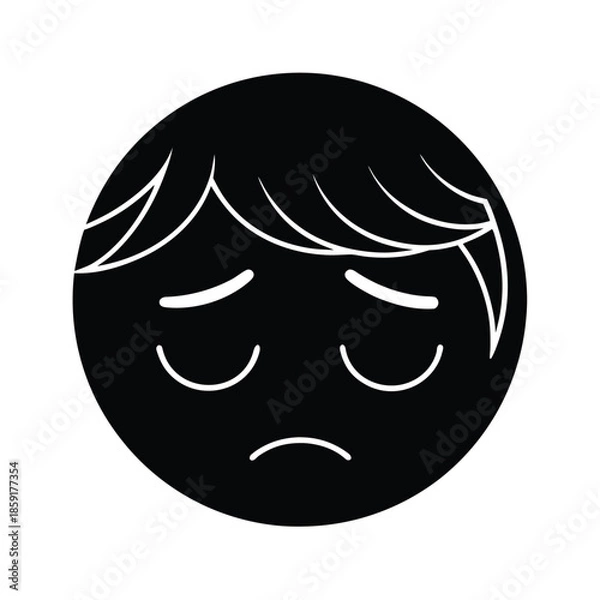 Obraz sleepy face emoji expression