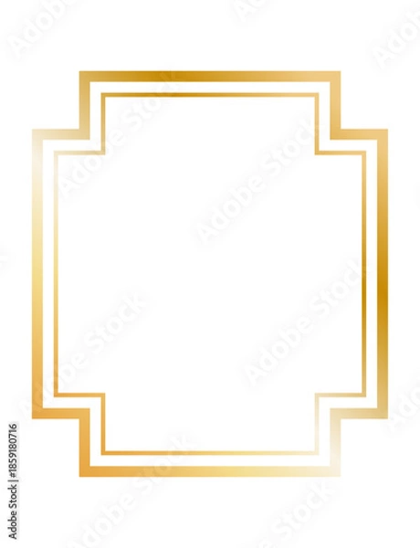 Obraz ゴールドのシンプルフレーム