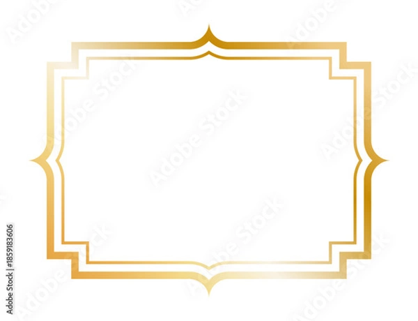 Obraz ゴールドのシンプルフレーム