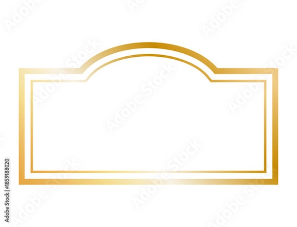 Obraz ゴールドのシンプルフレーム