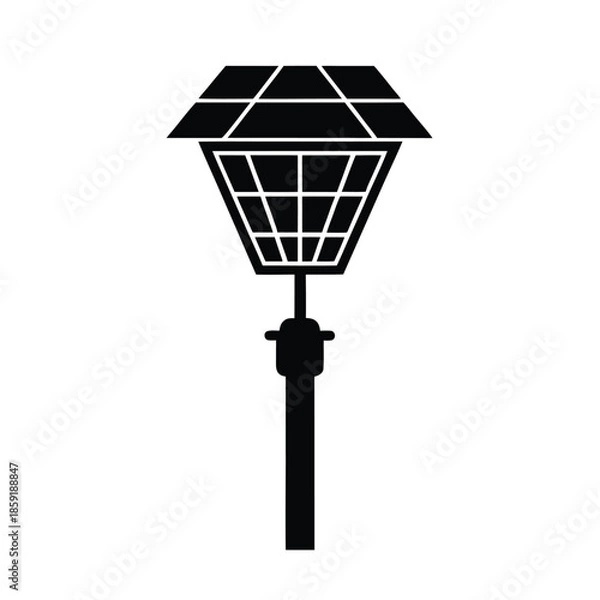 Obraz Solar Powered Streetlight Icon