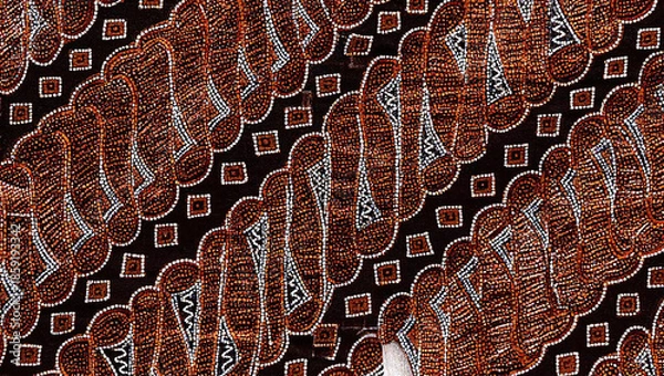 Fototapeta Traditional Batik Fabric Pattern.