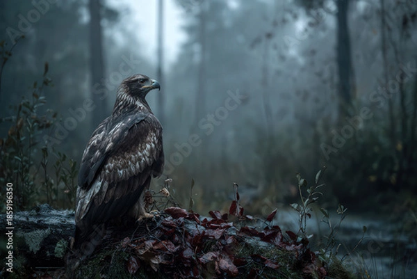 Obraz eagle in the forest