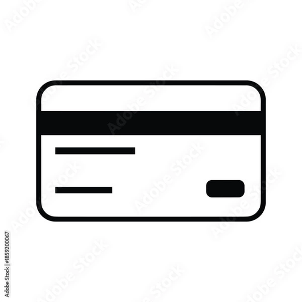 Obraz Credit card icon simple design