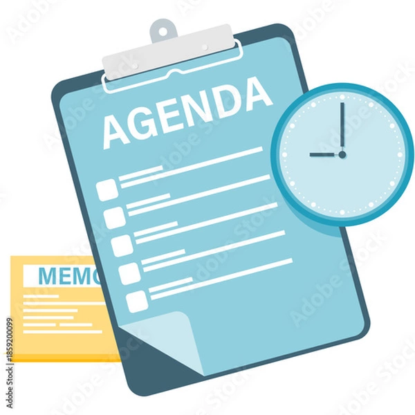 Obraz Meeting Schedule Board