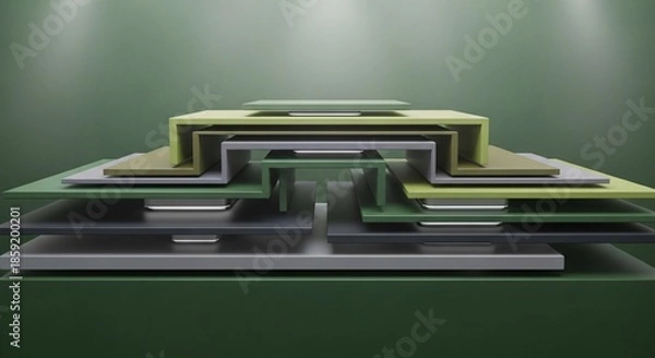 Obraz Abstract Environmental Governance Framework Concept