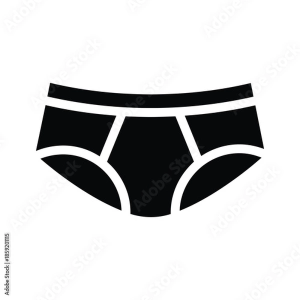 Obraz Black Underwear Icon Simple