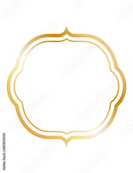 Obraz ゴールドのシンプルフレーム