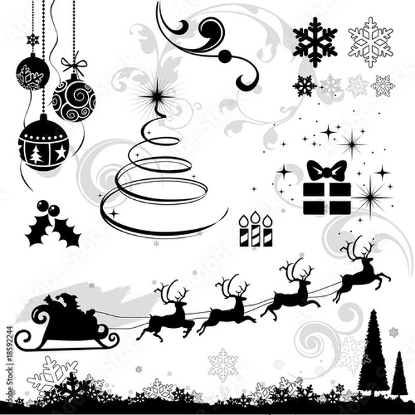 Obraz Christmas Decoration Set