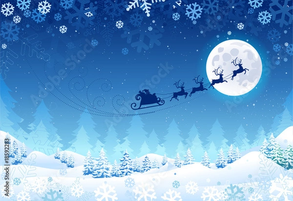 Obraz Christmas and Winter Background