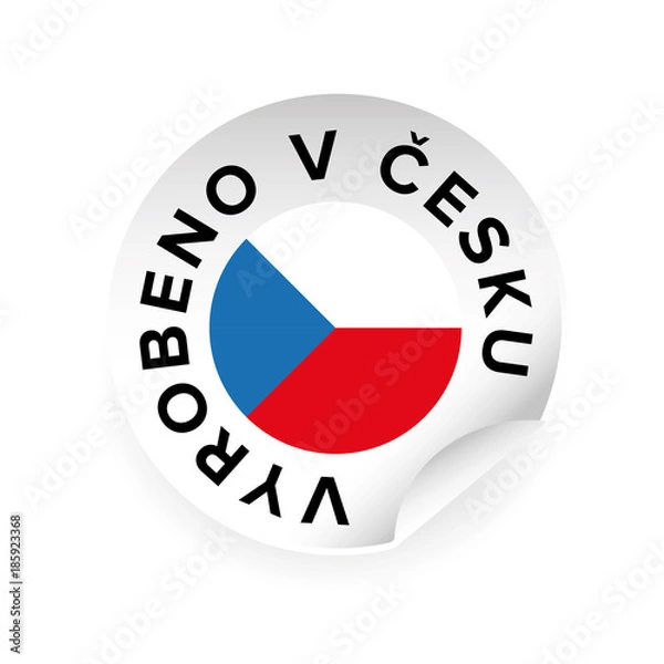 Fototapeta Made in Czech republic czech language: Vyrobeno v Cesku