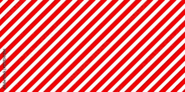 Obraz Bold red and white diagonal stripes create a vibrant repeating pattern