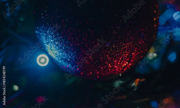 Obraz Christmas decoration ball tree light bubble 