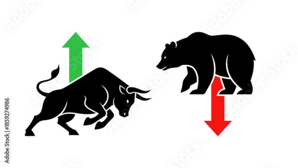 Fototapeta a black bear silhouette Vector