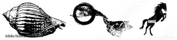 Obraz horn horse vector