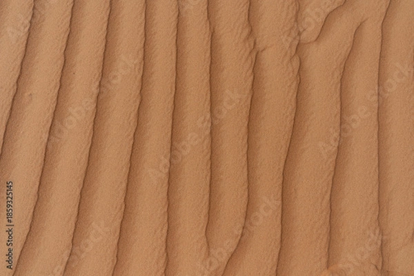 Obraz Symmetrical wind patterns in desert sand, Oman