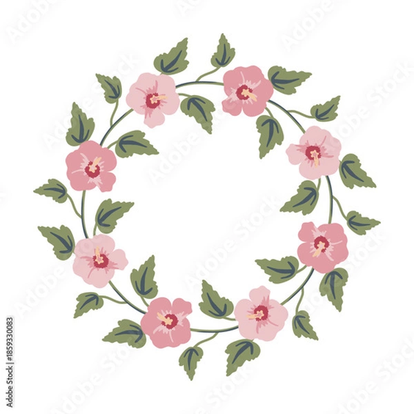 Obraz Decorative floral simple vector frame