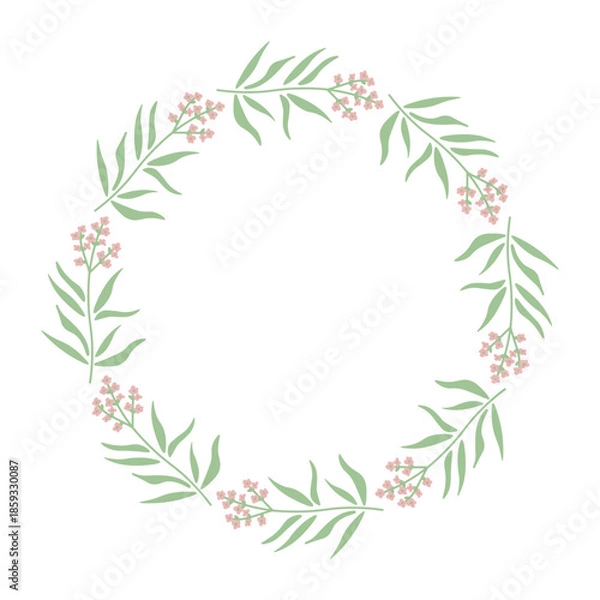 Obraz Decorative floral simple vector frame