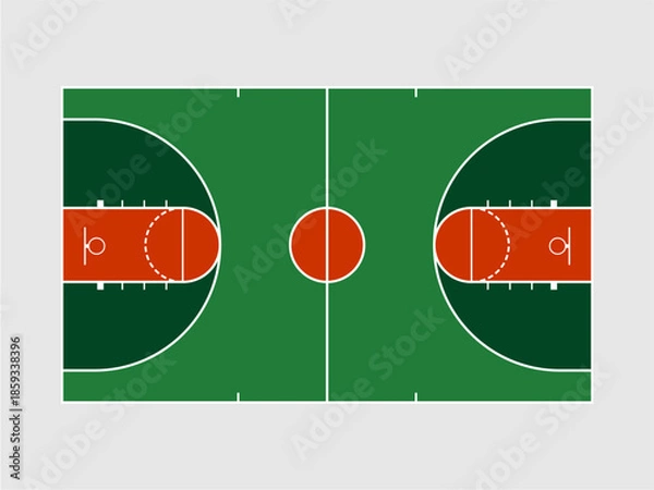 Obraz basketball field 