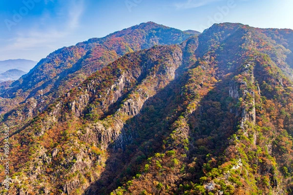 Obraz 충북 단양군 월악산 국립공원 제비봉의 가을