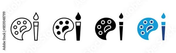 Obraz Creation icon set multiple style collection