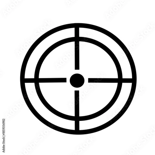 Obraz Target icons .Precision Target Icons. Bullseye, Focus, Crosshair, Reticle, Viewfinder. Sharpshooting Icons. Bullseye Target, Crosshair, Precision Reticle Set.