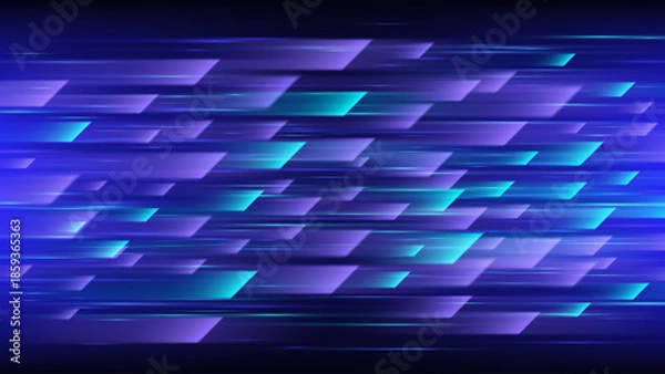 Fototapeta High Speed Motion Background. Abstract Vector Technology Background