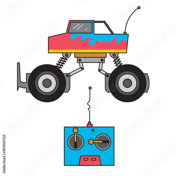 Obraz RC monster car #1-01.eps