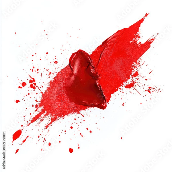 Fototapeta red paint splash