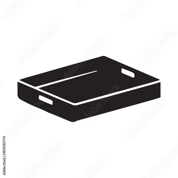 Obraz tray isolated on white background