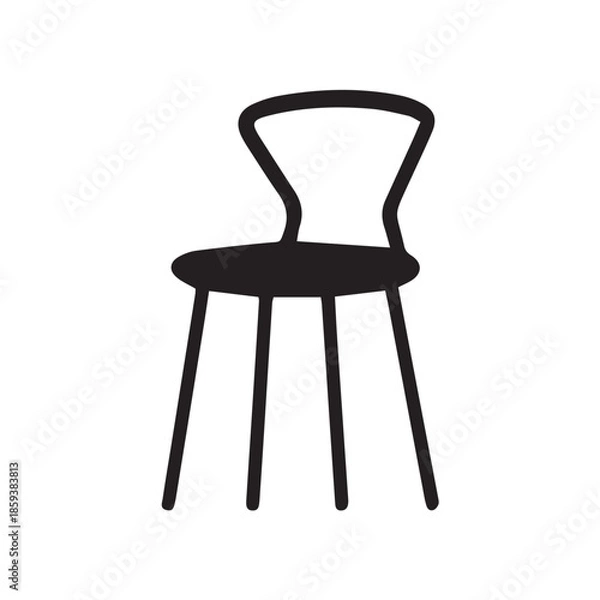 Obraz chair isolated on white background