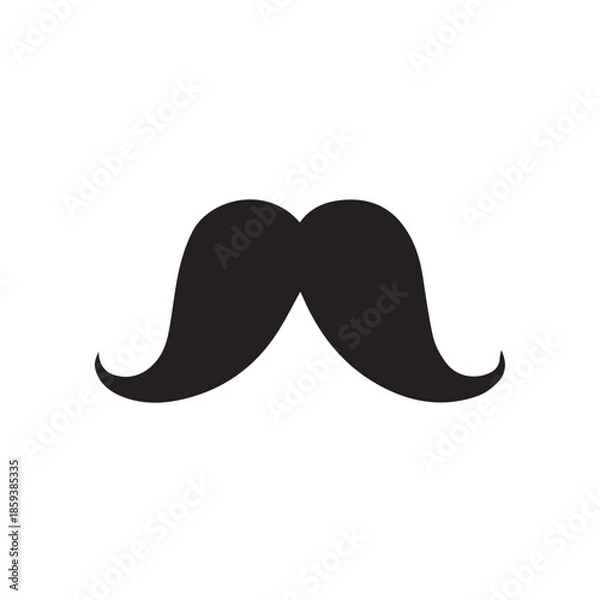 Obraz vector black mustache