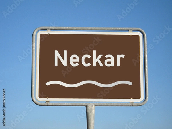 Obraz Schild Neckar