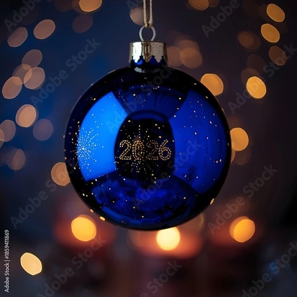 Obraz christmas background with balls