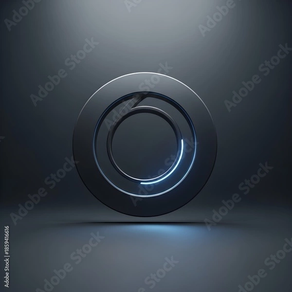 Fototapeta Modern futuristic button