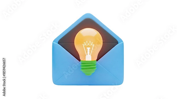 Obraz Lightbulb in Envelope